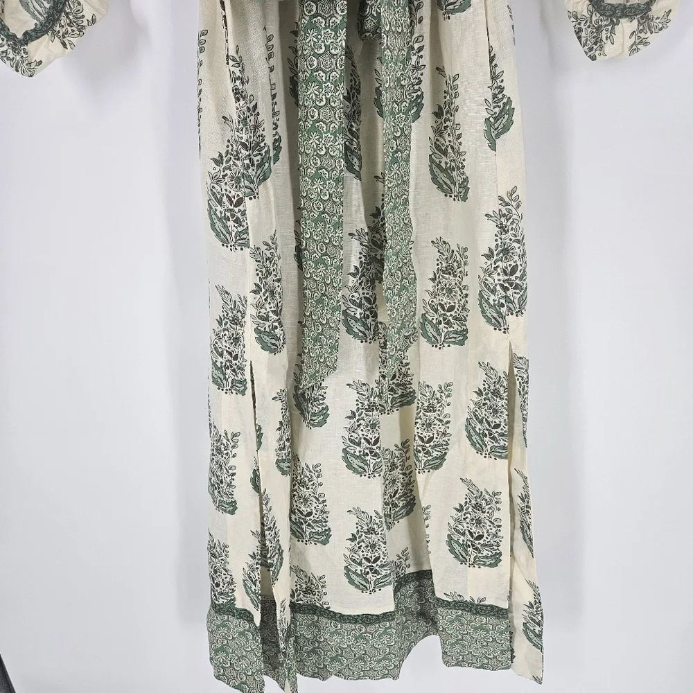 Tuckernuck Jade Terrace Cotton Linen Blend Rollins Maxi Dress - Picture 5 of 16